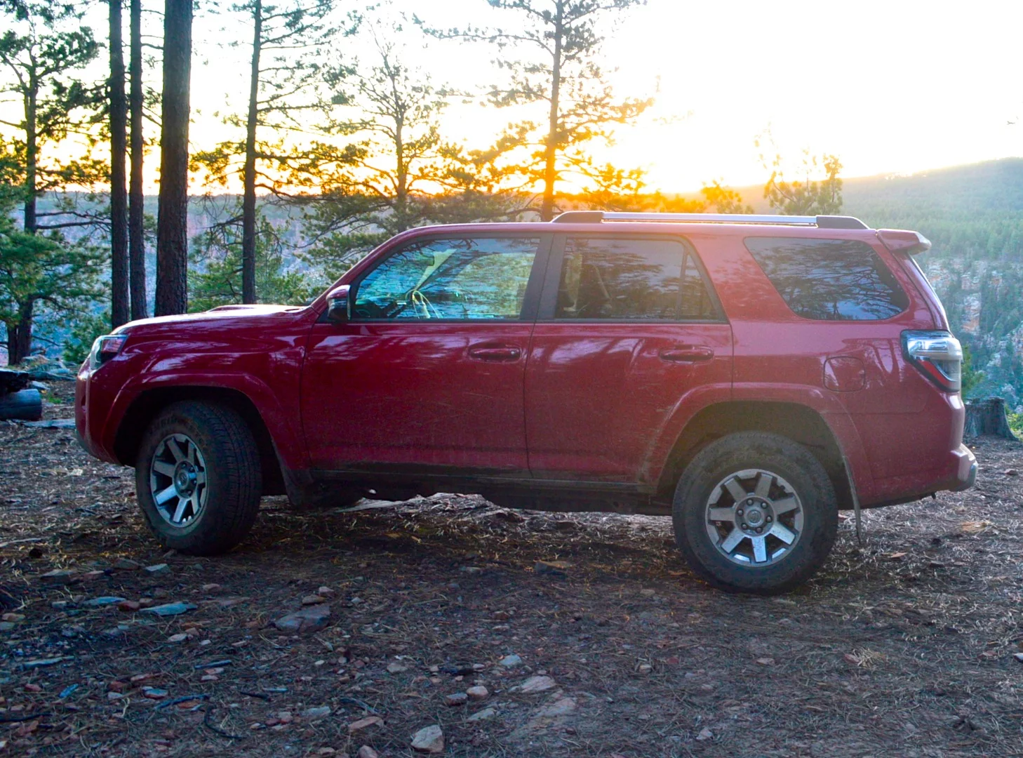 The route to this campsite right on the edge of the Mogollon Rim was a little rougher, and we were glad to have the off-road prowess of the 4Runner to get us here