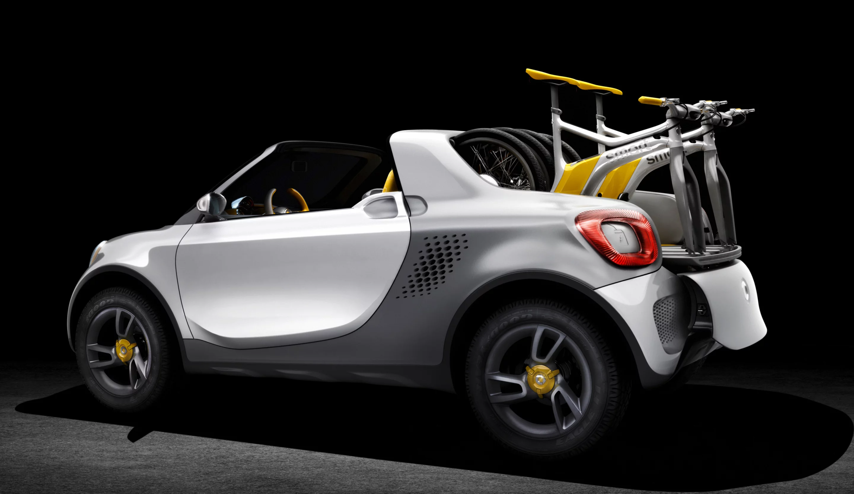 The smart for-us concept electric vehicle on show in Detroit