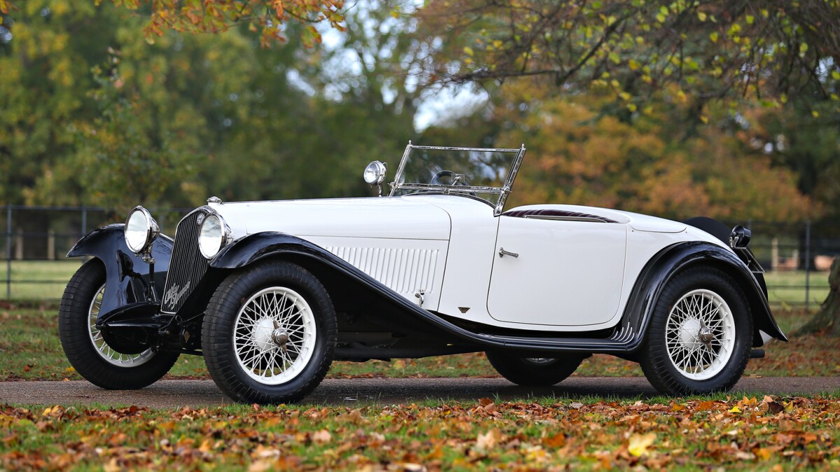 The 1932 Alfa Romeo 6C 1750 Series V Grand Sport Roadster once believed to have been owned by Pierre Louis-Dreyfus sold for $1,595,000