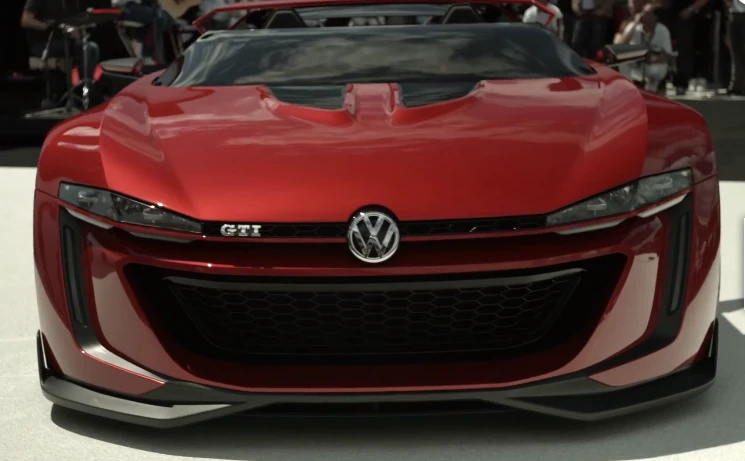 Looking the GTI Roadster Vision GT right in the face