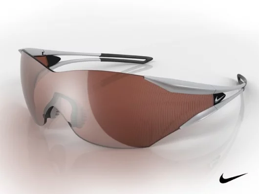 The Nike Hindsight glasses integrate a Fresnel lens into a standard 9-base lens