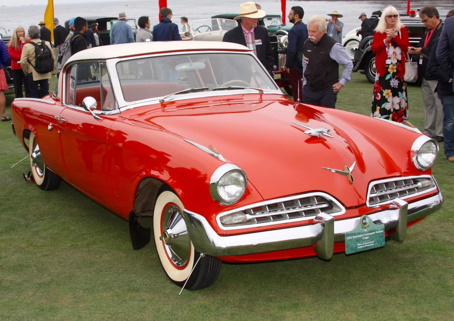 Second in Class L2 (Postwar Preservation) was this 1954 Studebaker Commander Starliner Coupe, owned by Wayne & Laura Carini, Portland, Connecticut