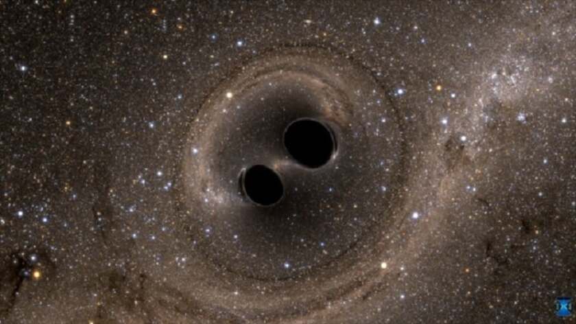 Two black holes colliding far out in space have produced gravitational waves that have been detected by super-sensitive equipment on Earth as reported in 2016 for the very first time
