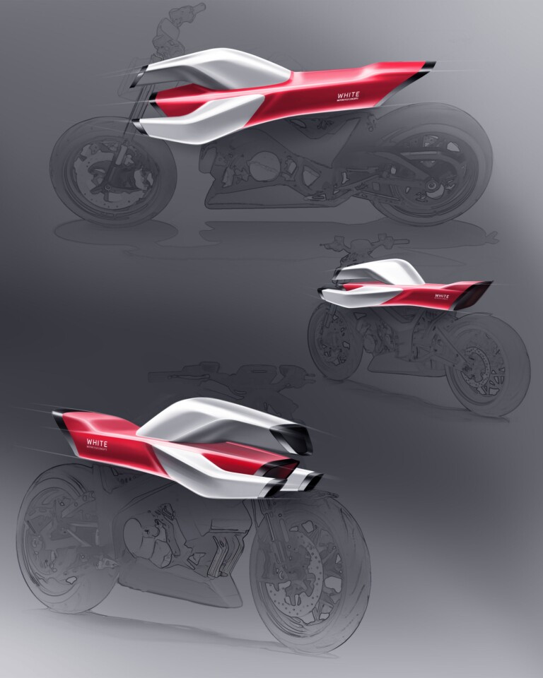 This concept shares the underpinnings with the first one, but has more focused channels for air to flow from the front to the rear