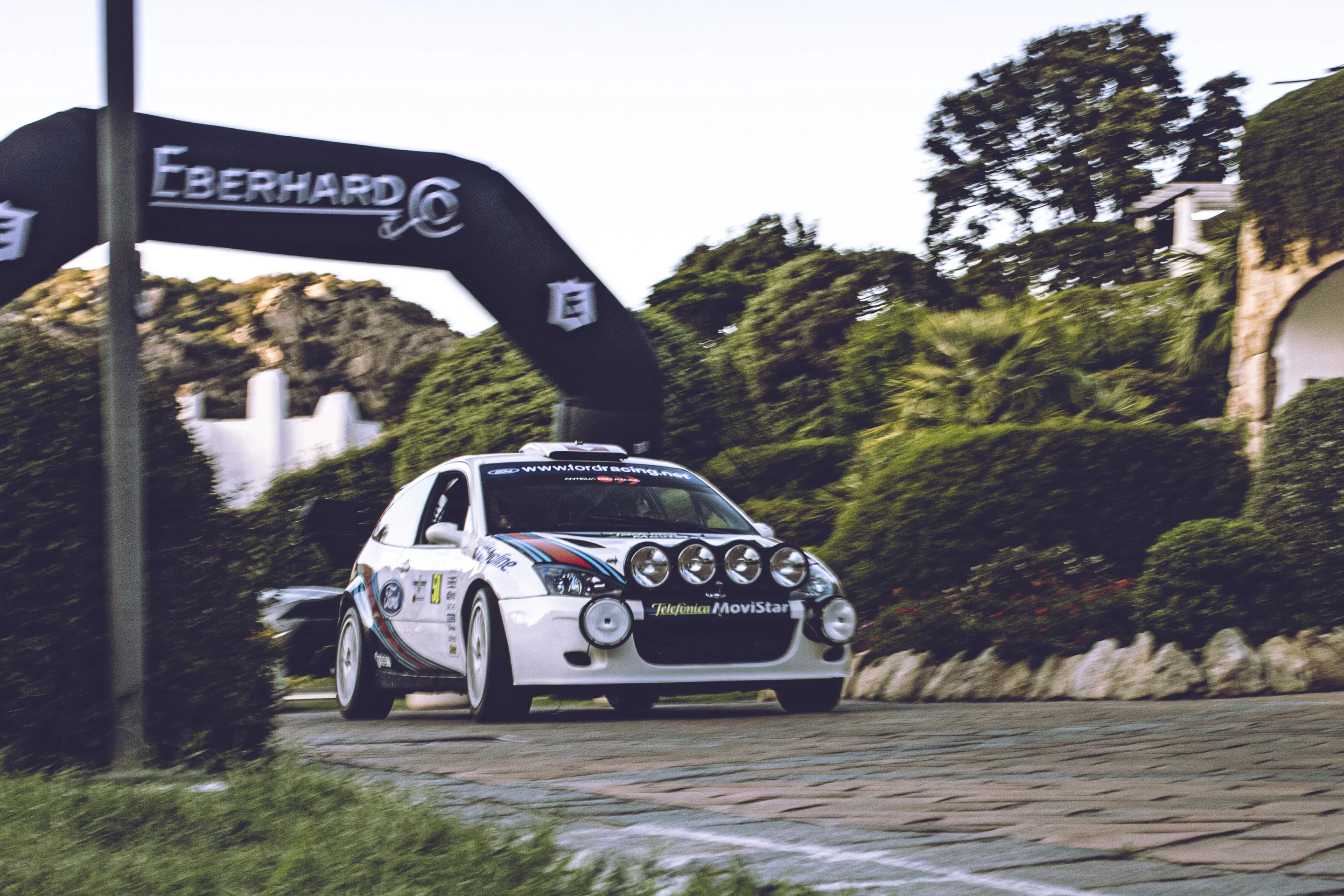 The 2001 Ford Focus WRC driven by Colin McRae was entered in the Racing Legends Class.