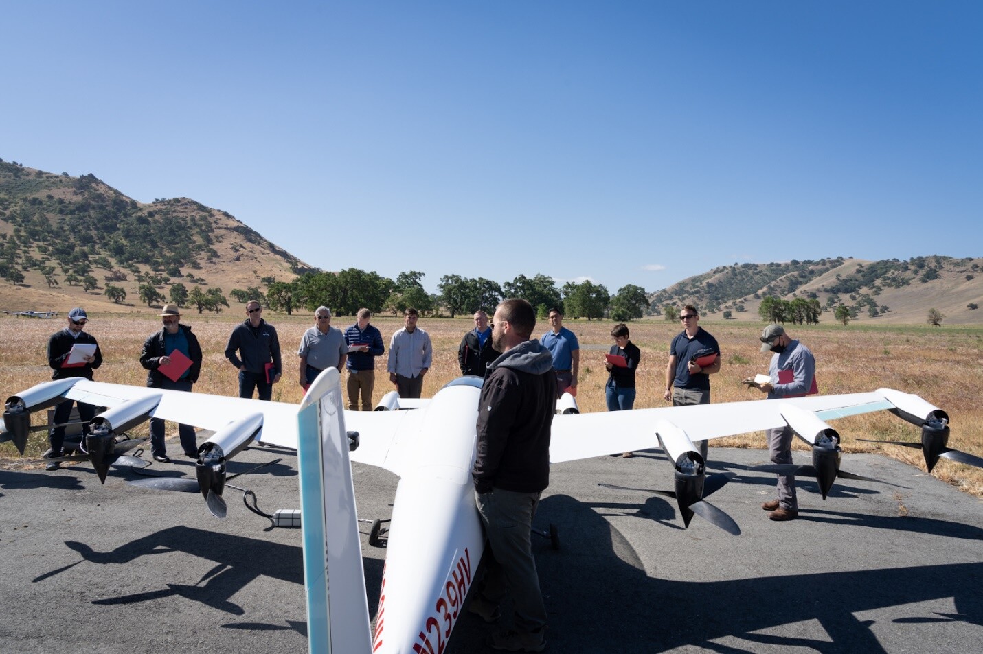 Kitty Hawk demonstrates the Heaviside to AFWERKX and Agility Prime program personnel from the US Military