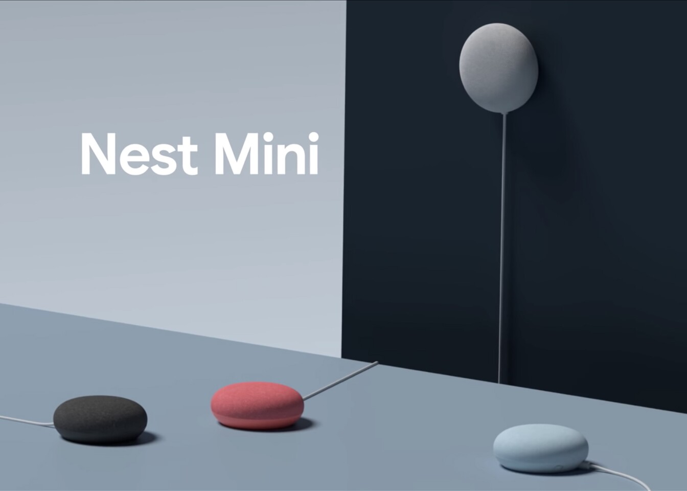 The new Nest Mini can be wall mounted and adds a new color