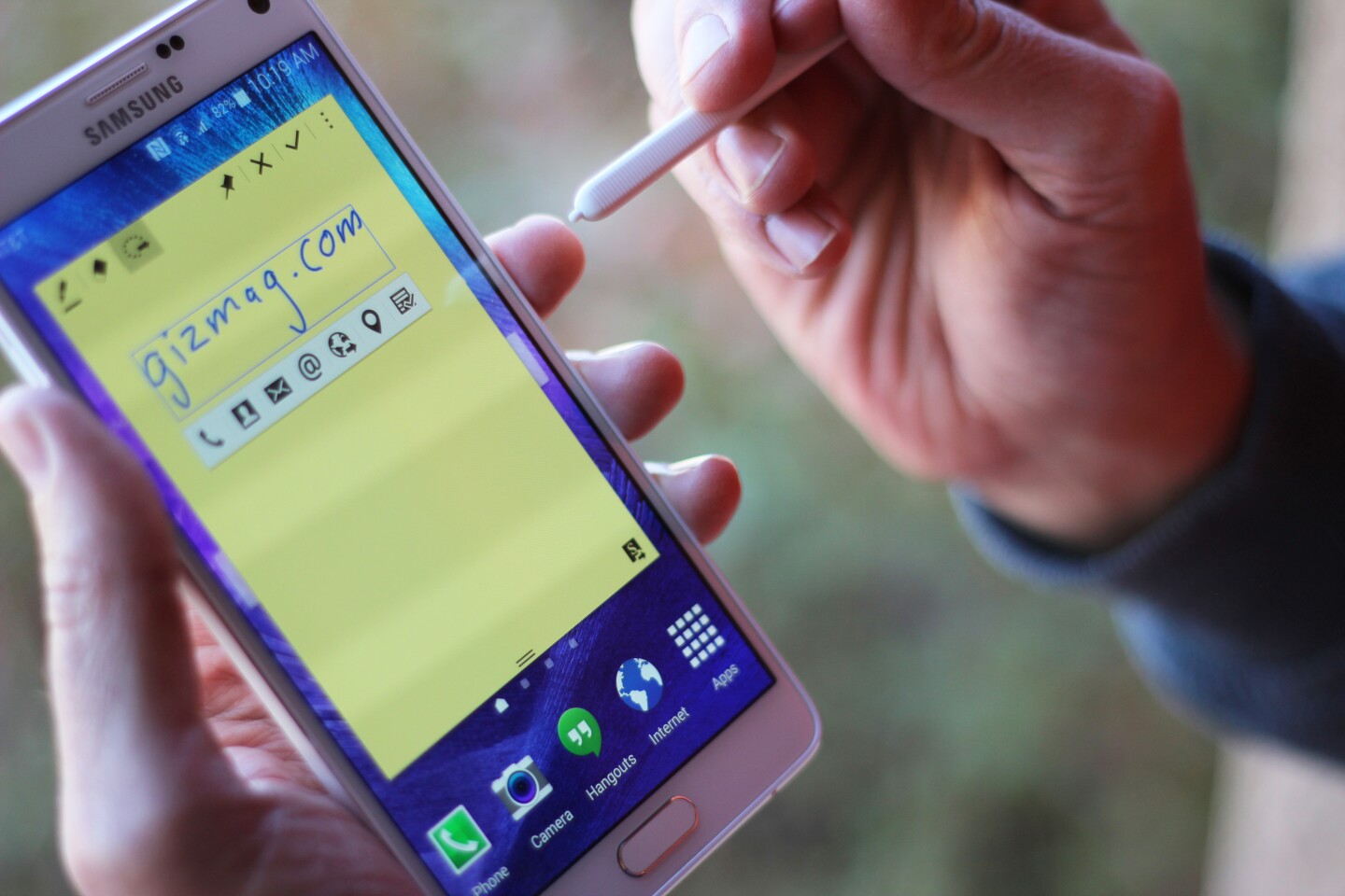 Action Memo on the Samsung Galaxy Note 4 (Photo: Will Shanklin/Gizmag.com)
