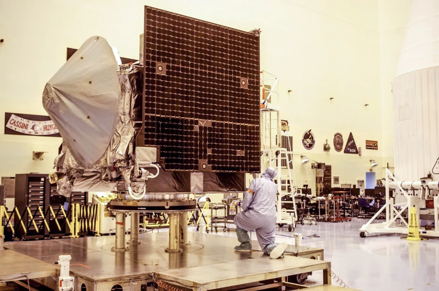 Much of the satellite's functions will be powered by two solar arrays