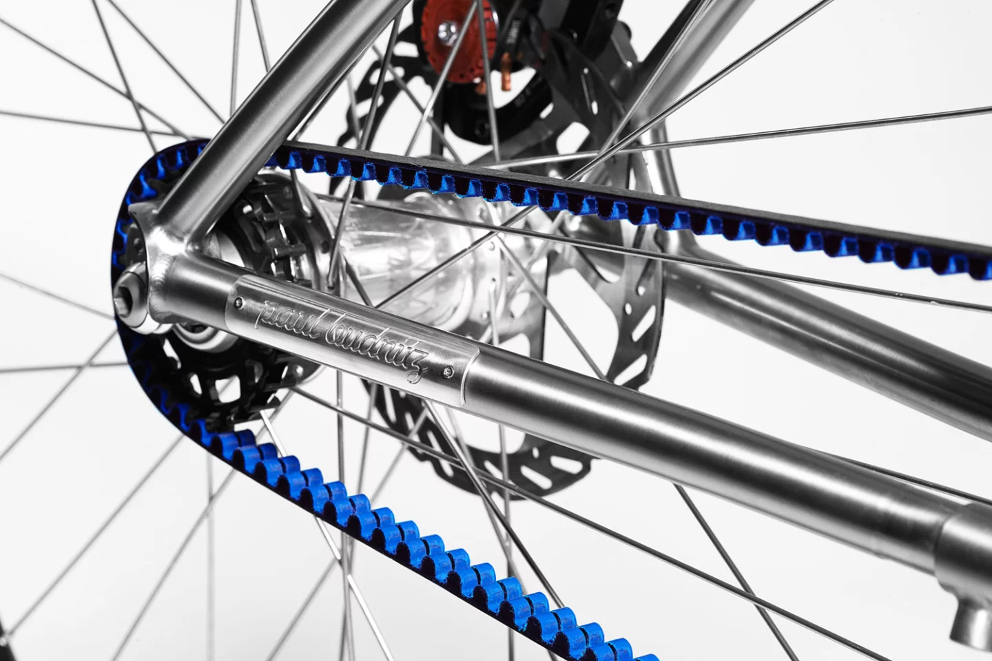 Both Budnitz bikes feature a Gates carbon belt-driven single speed drive, or a belt-driven Shimano Alfine 11-speed internal hub