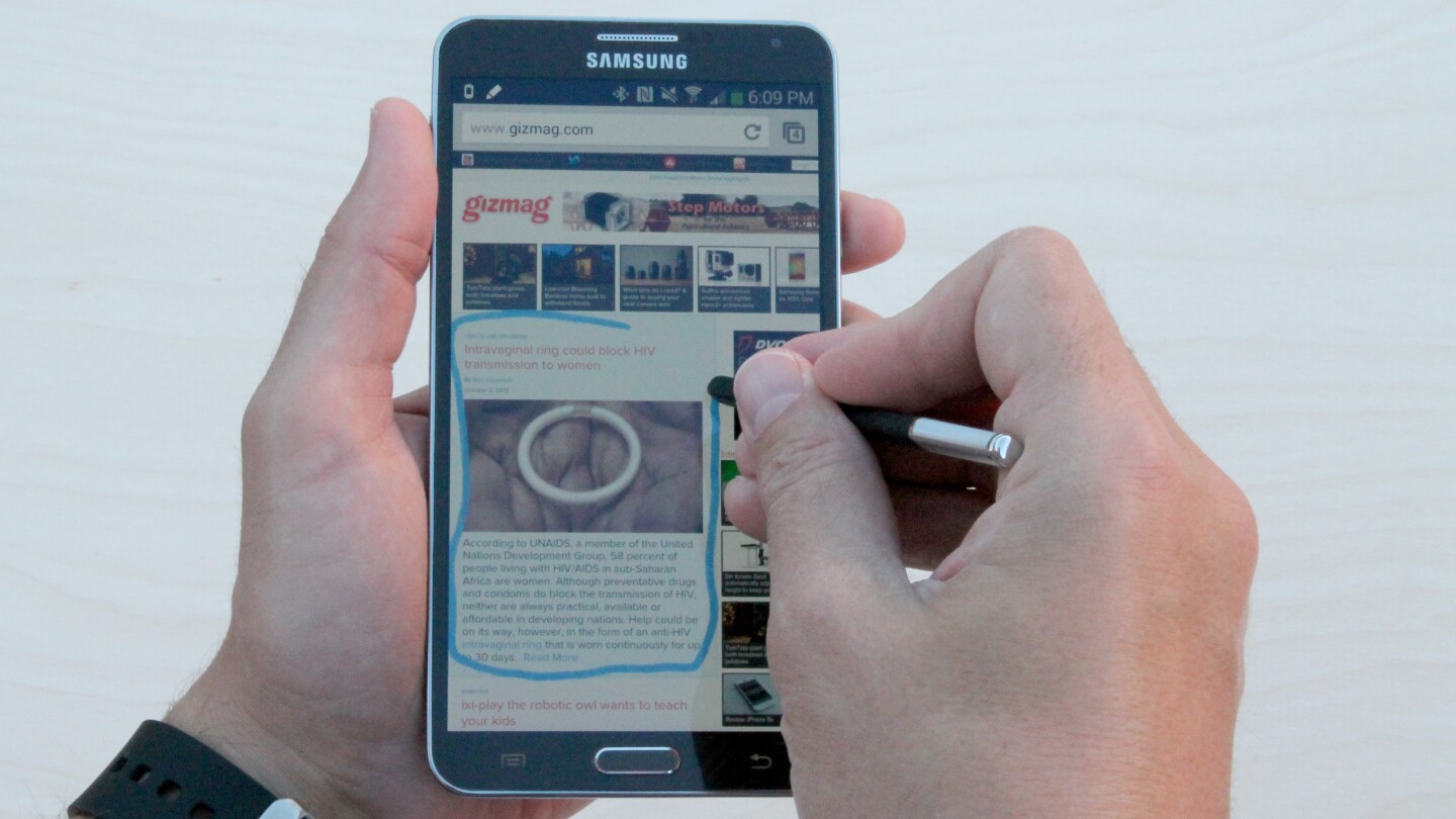 Gizmag reviews the new Samsung Galaxy Note 3, with its even bigger screen and improved stylus integration