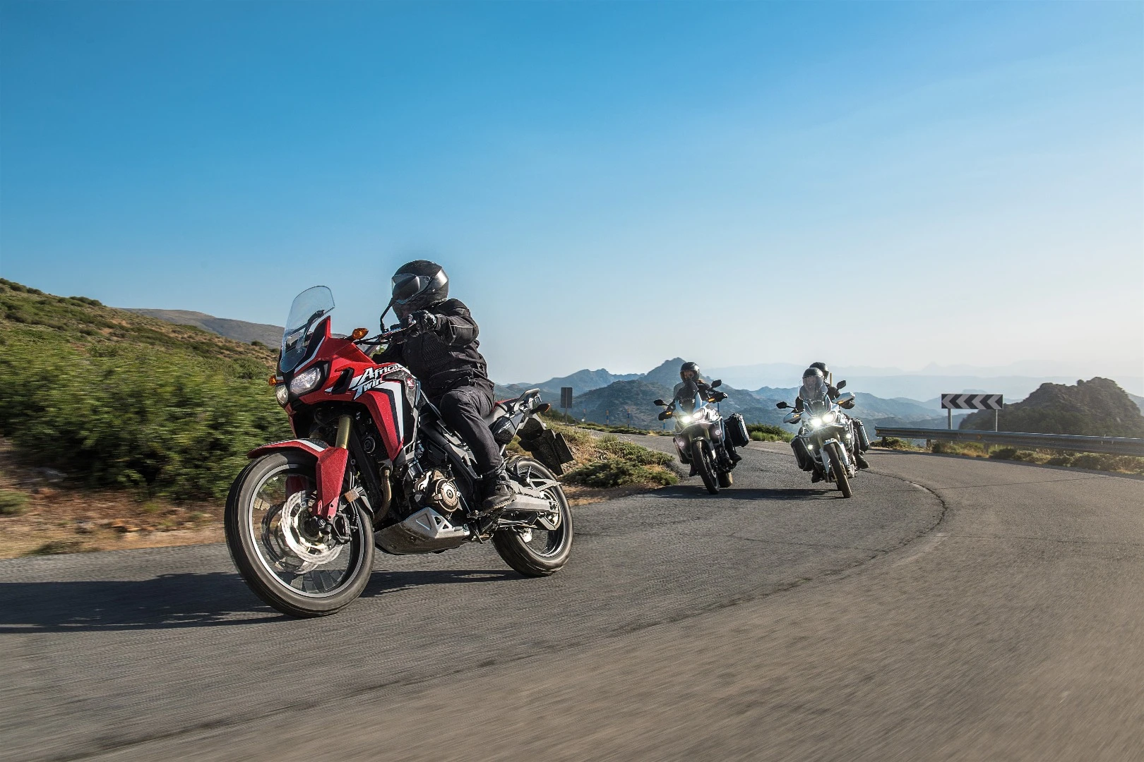 Honda says that the CRF1000L Africa Twin is a motorcycle that “has to perform in off-road situations as well as on-road long-range touring, and all points in between”