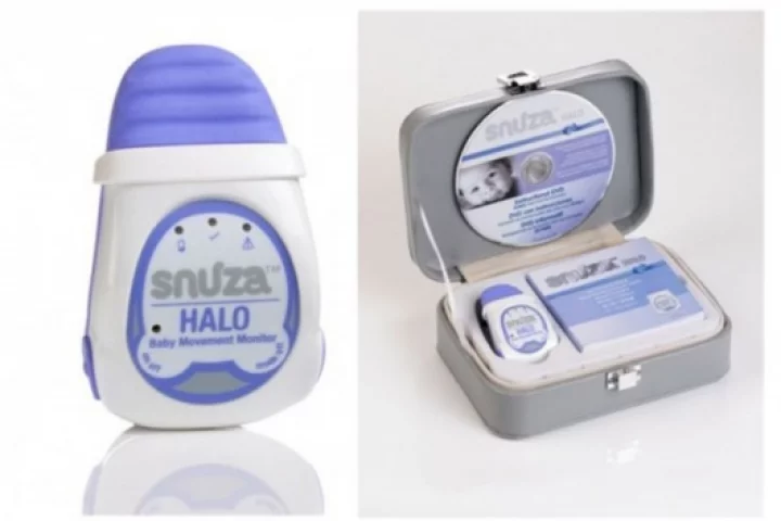 Snuza movement monitor attaches to baby's diaper