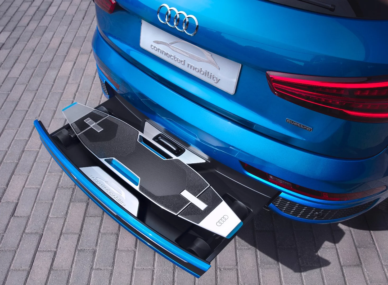 A slide-out longboard dock makes traveling that last stretch a little easier