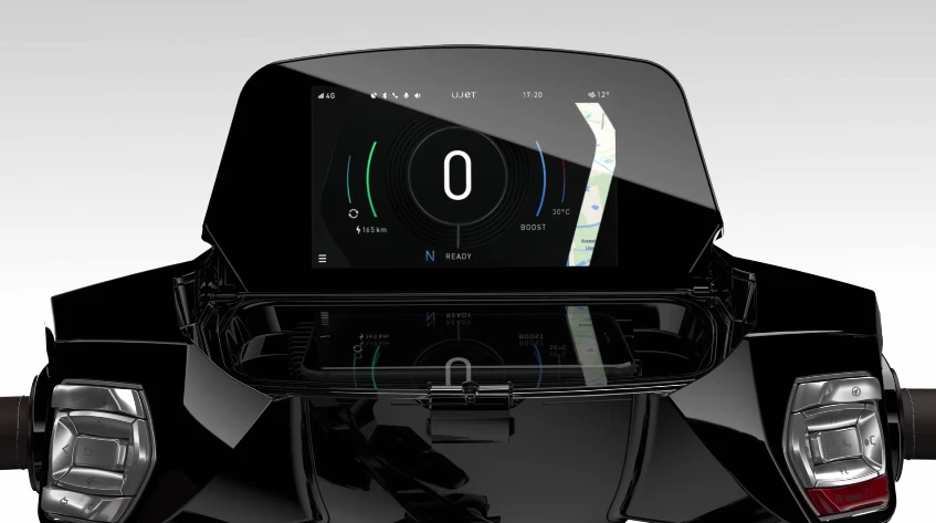 The flip-up digital display