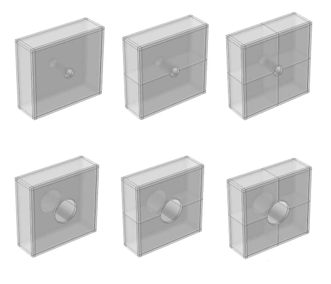 A variety of Helmholtz resonators were used to fabricate the test windows (Image: Mokpo National Maritime University)