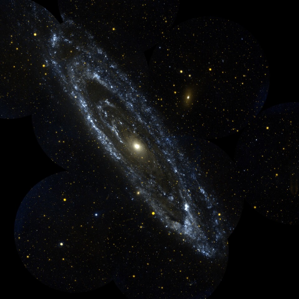 NASA GALEX ultraviolet view of M31 taken in 2008 (Image: NASA/JPL-Caltech)
