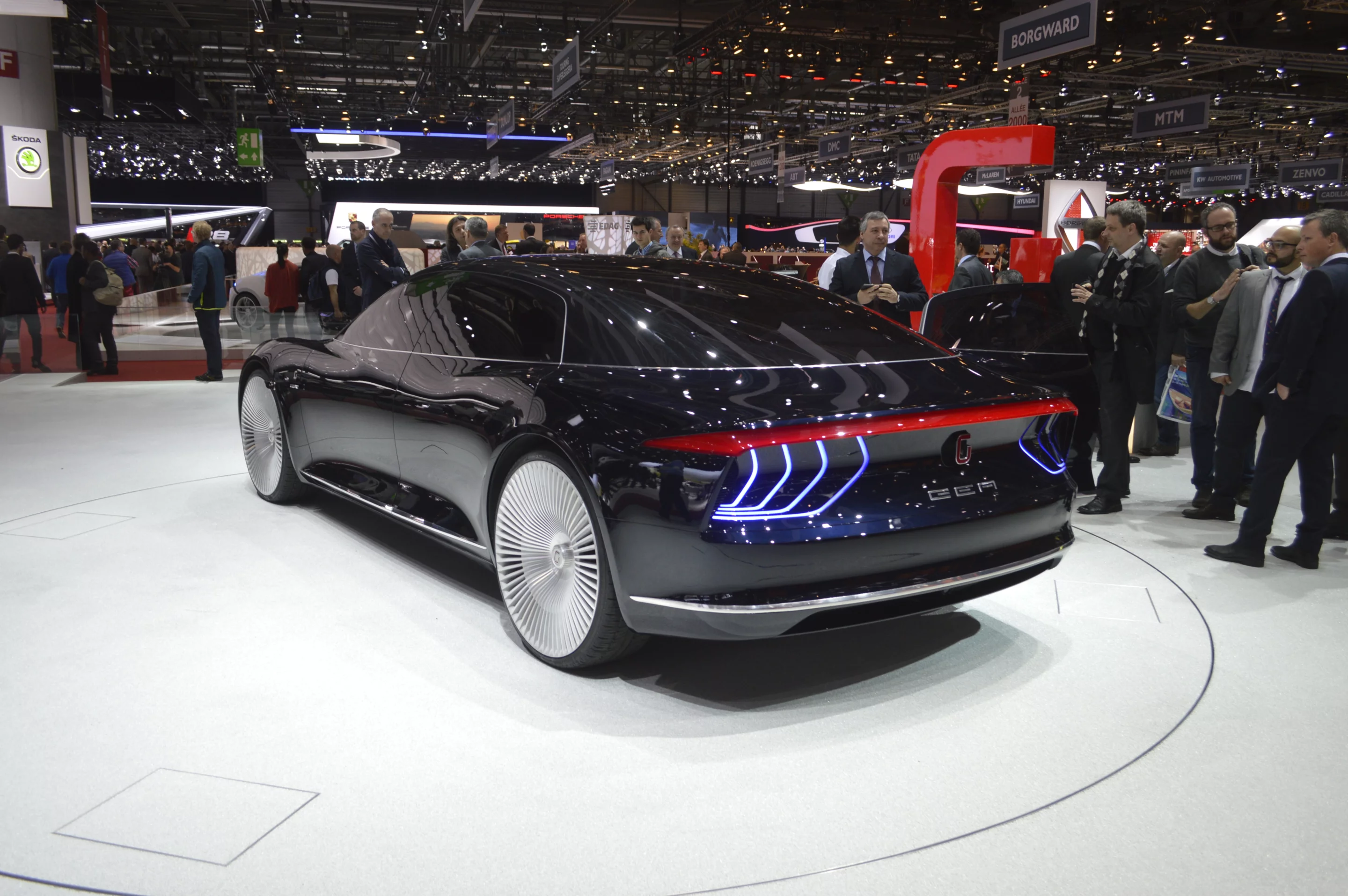 The flattened rear end of the Italdesign Giugiaro GEA (Photo: C.C. Weiss/Gizmag.com)