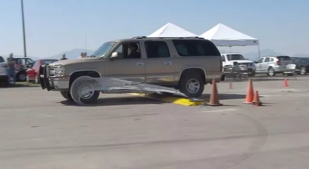 The Pit-BUL (above) and NightHawk are two new car-stopping devices, based on the existing SQUID system