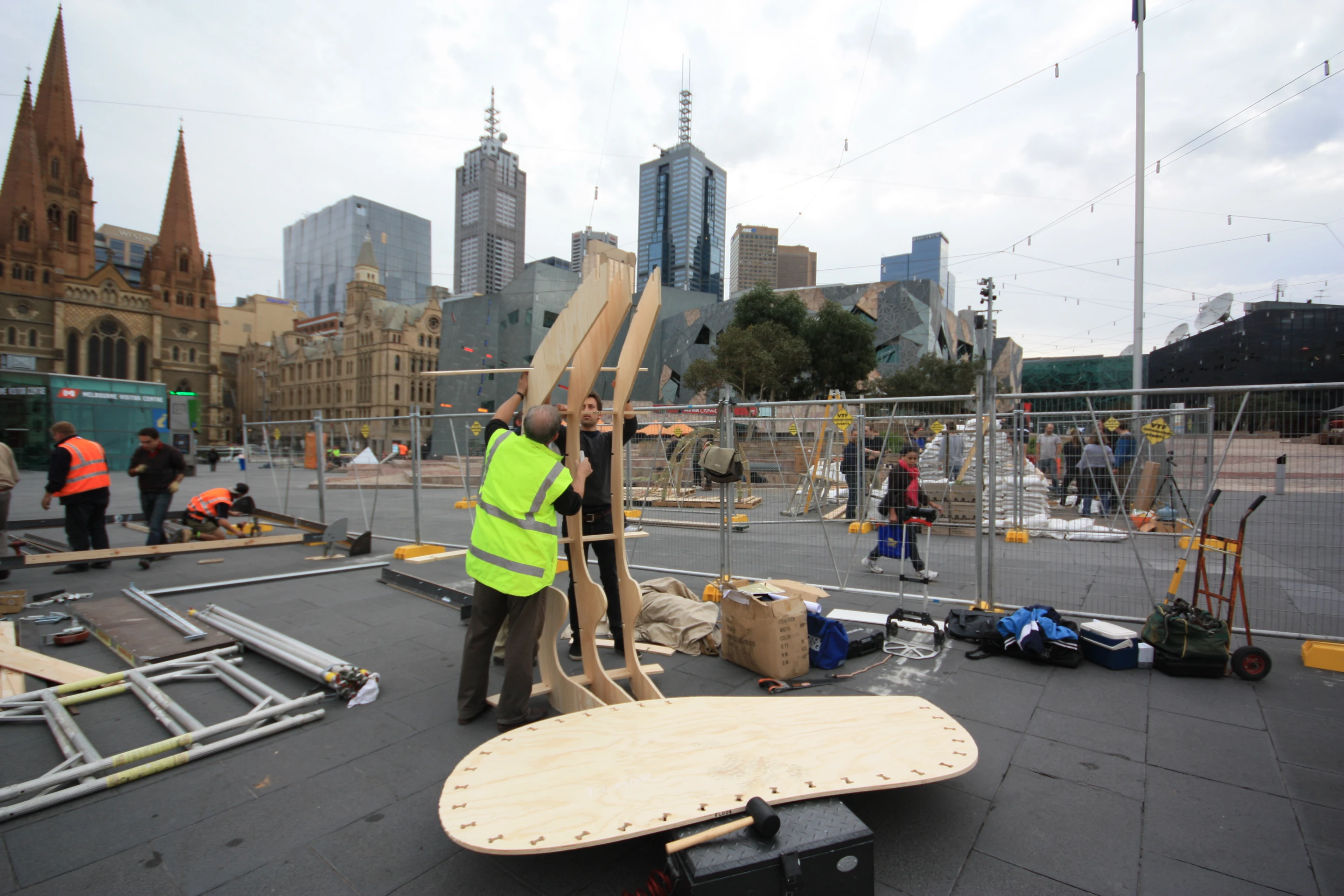 The emergency shelter was unveiled at Melbourne's Emergency Shelter Exhibition