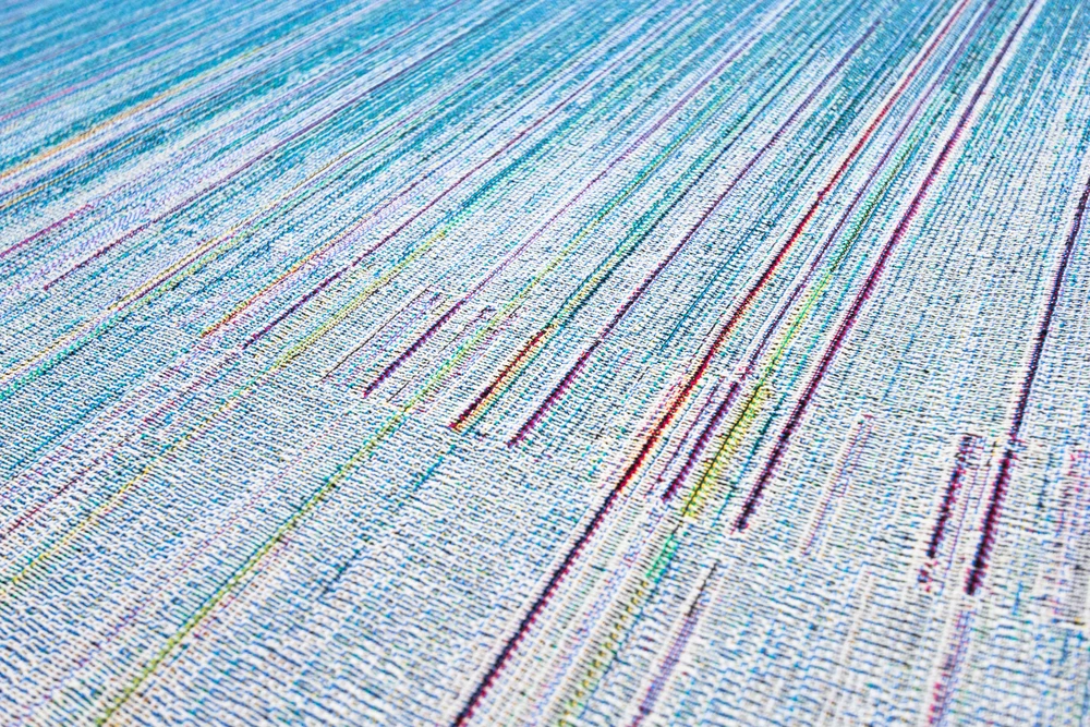 One of Phillip Stearns' DCP pieces made from a photograph taken by a damaged digital camera