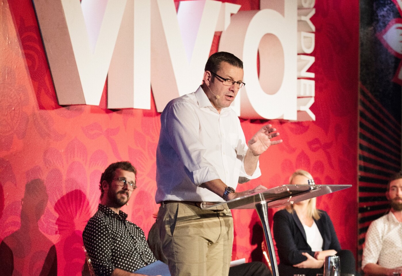 Ford Australia President and CEO Graeme Whickman speaks at Vivid Sydney