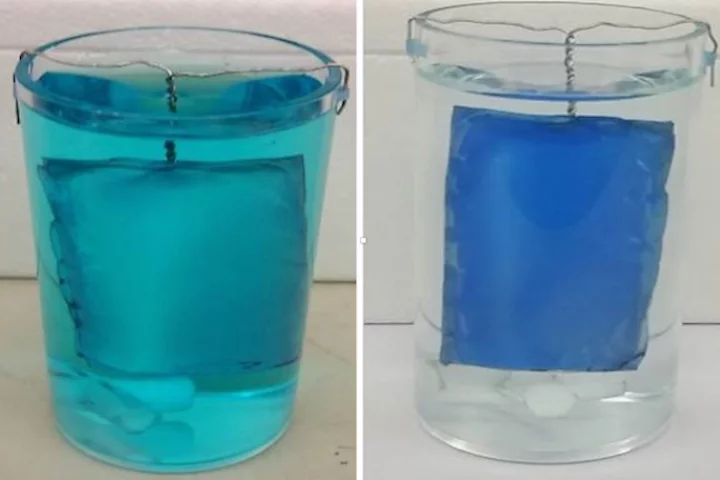 The fiber mats are able to adsorb pollutants out of water, before the embedded titanium dioxide nanoparticles got to work destroying them