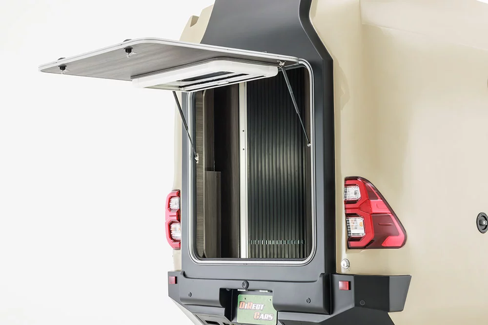 The rear lift-gate makes for easy loading