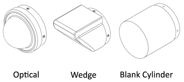 Some of the interchangeable front end caps