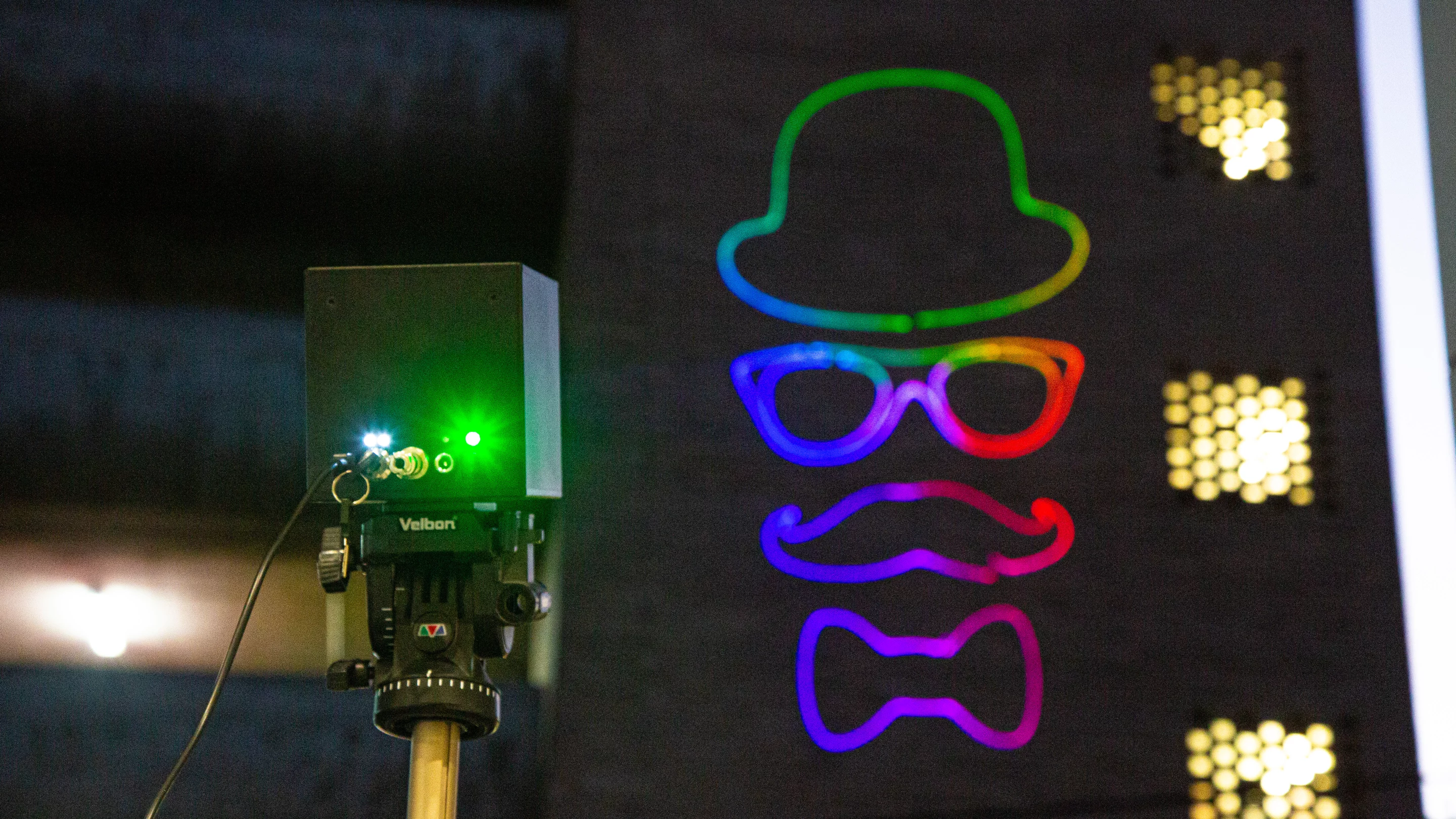 The LaserCube: difficult to catch on camera, but the way it makes light dance is absolutely hypnotic