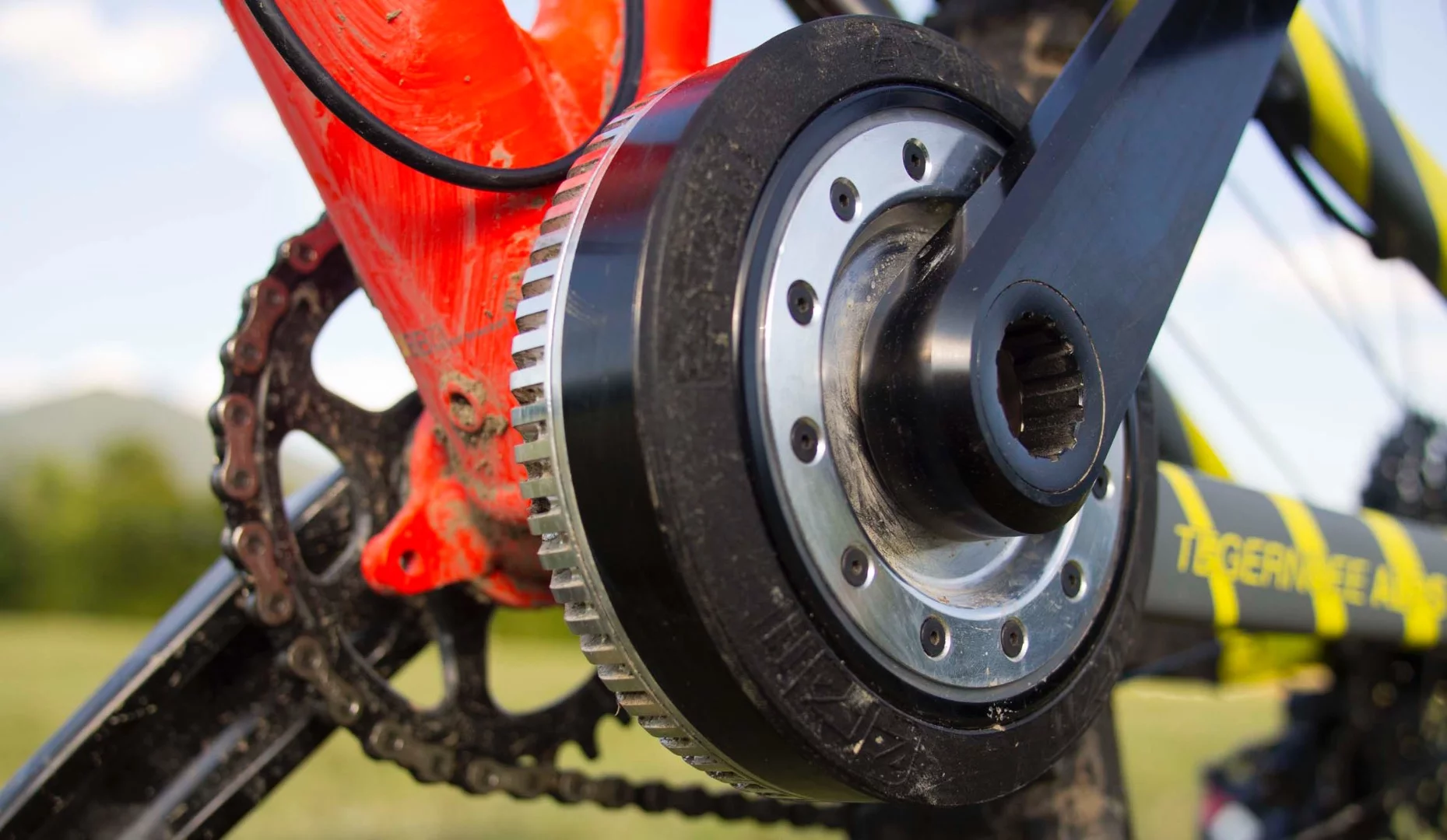 The e-ram motor is integrated into Bionicon's crankset