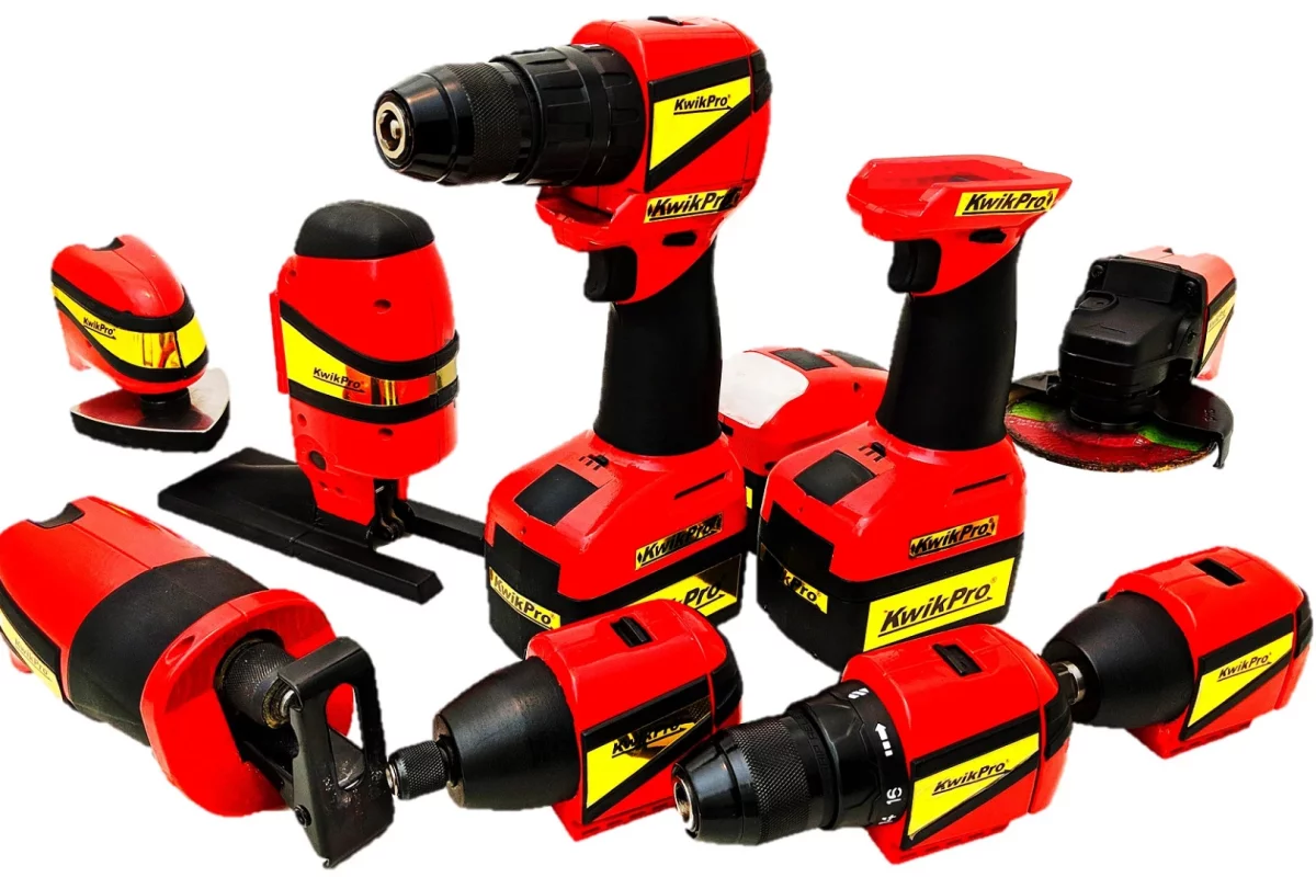 The KwikPro Gold Diamond set, with remote-control power handles