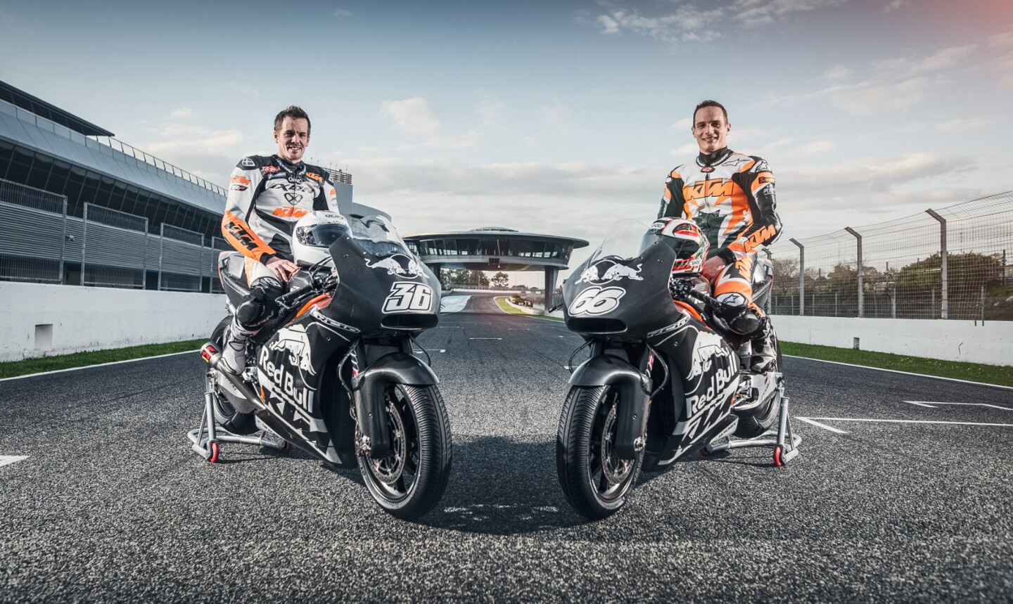 KTM Factory Racing, Mika Kallio (left) and Alex Hofmann (right)
