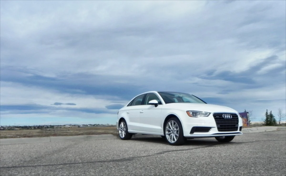 The bodywork creates a fast paced feel to the Audi A3's profile