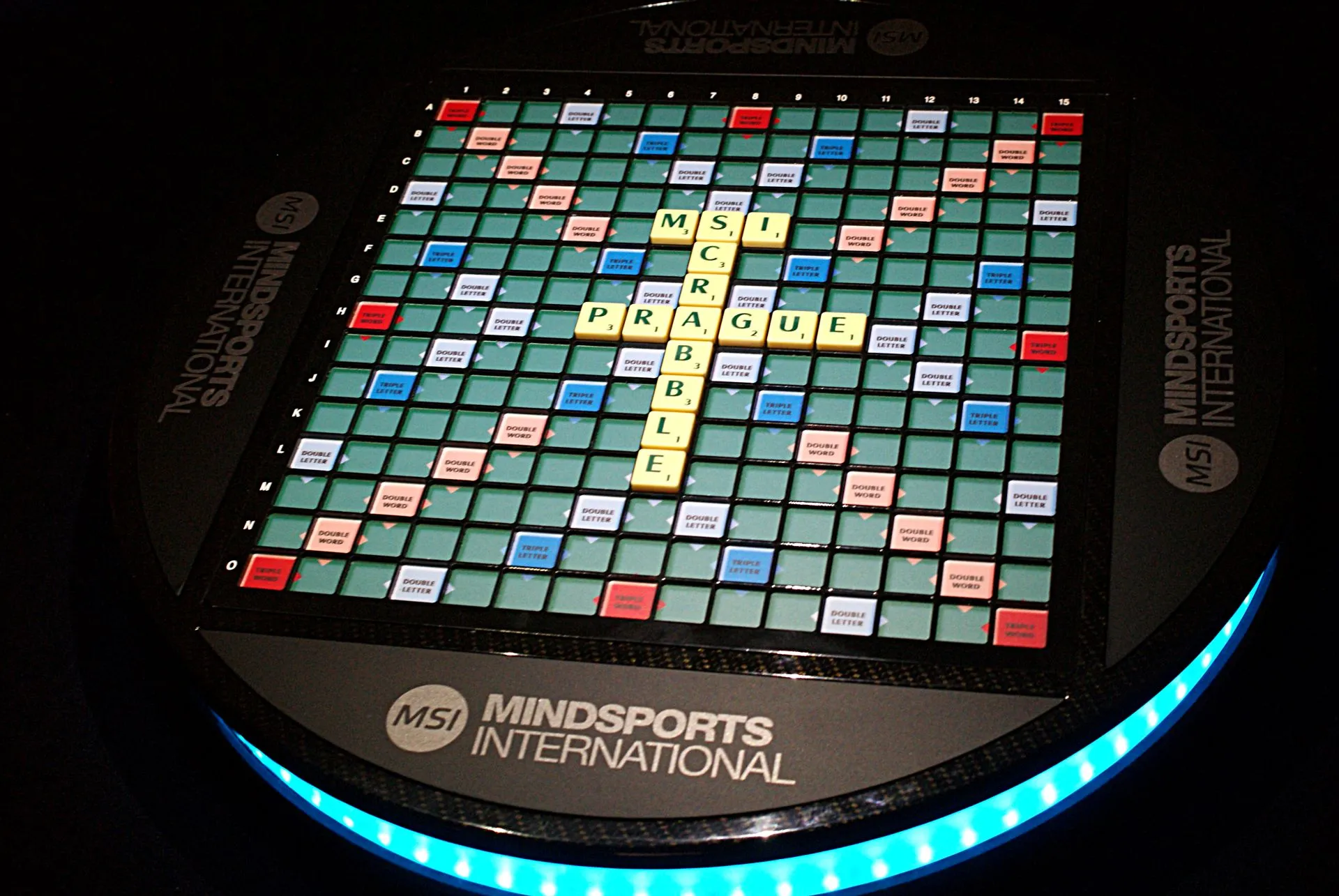 Mind Sports International has developed a £20,000 (about US$31,800) Scrabble board that uses RFID chips to detect each tile and transmit the data online