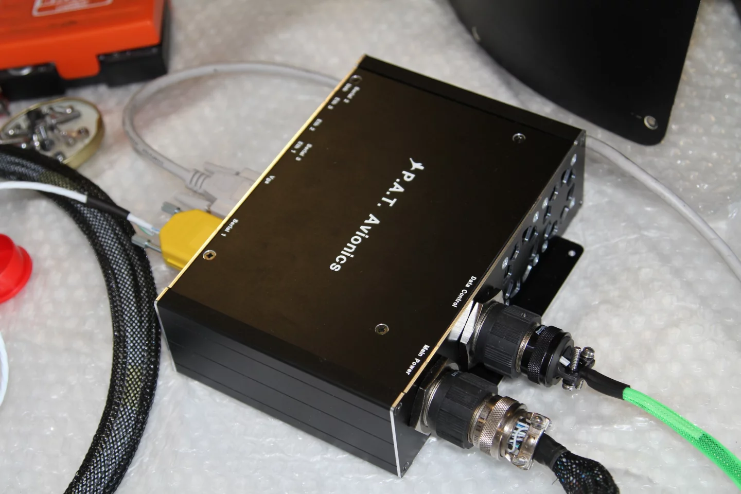 Digital gyro-based system provides all the necessary flight information for projection onto the small glass screen atop the dashboard