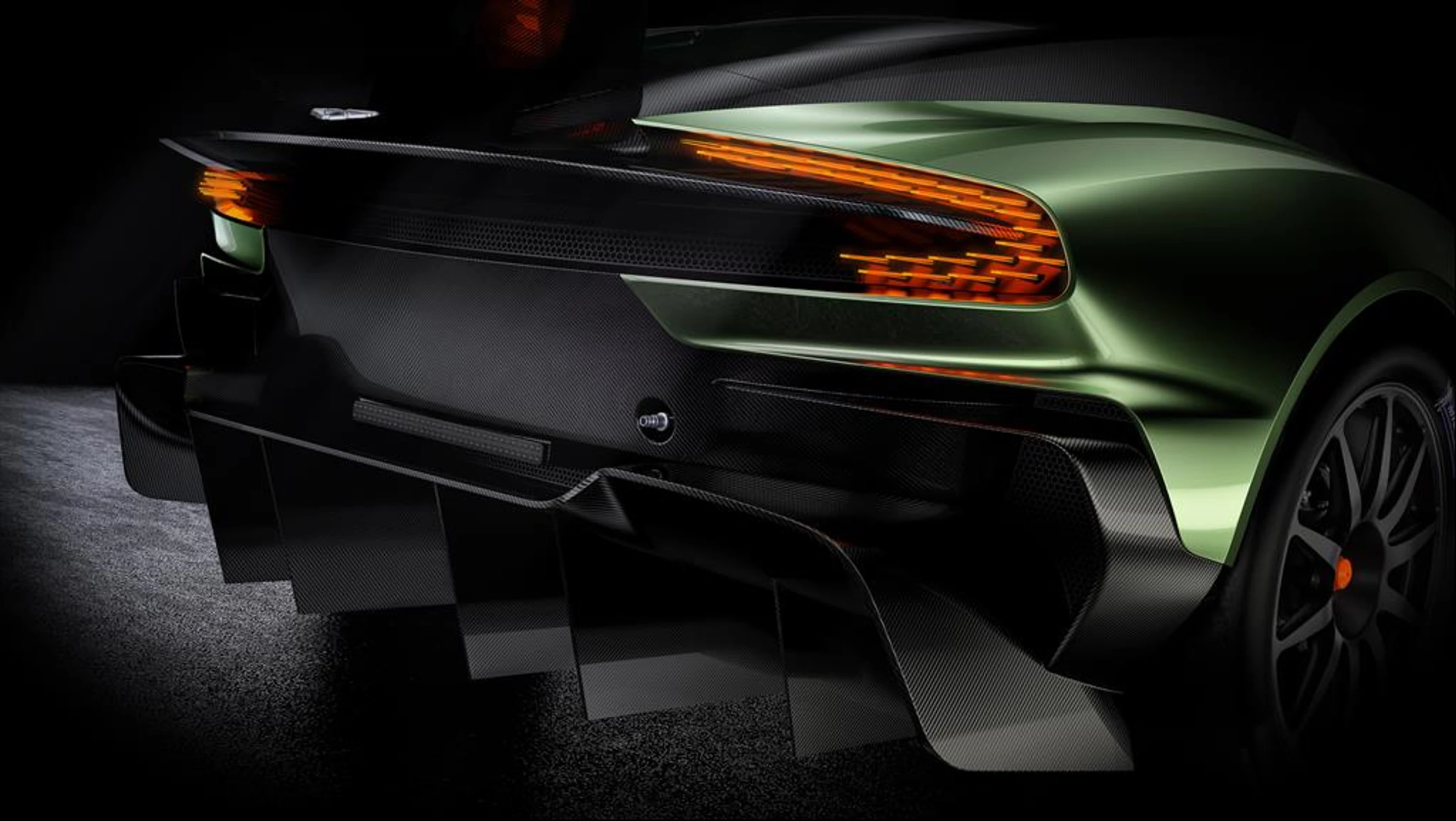 The Aston Martin Vulcan has carbon-fiber diffusers