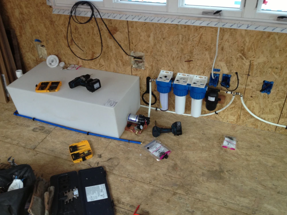 The rainwater tank and filtration system (Photo: Paul Burk Photography)