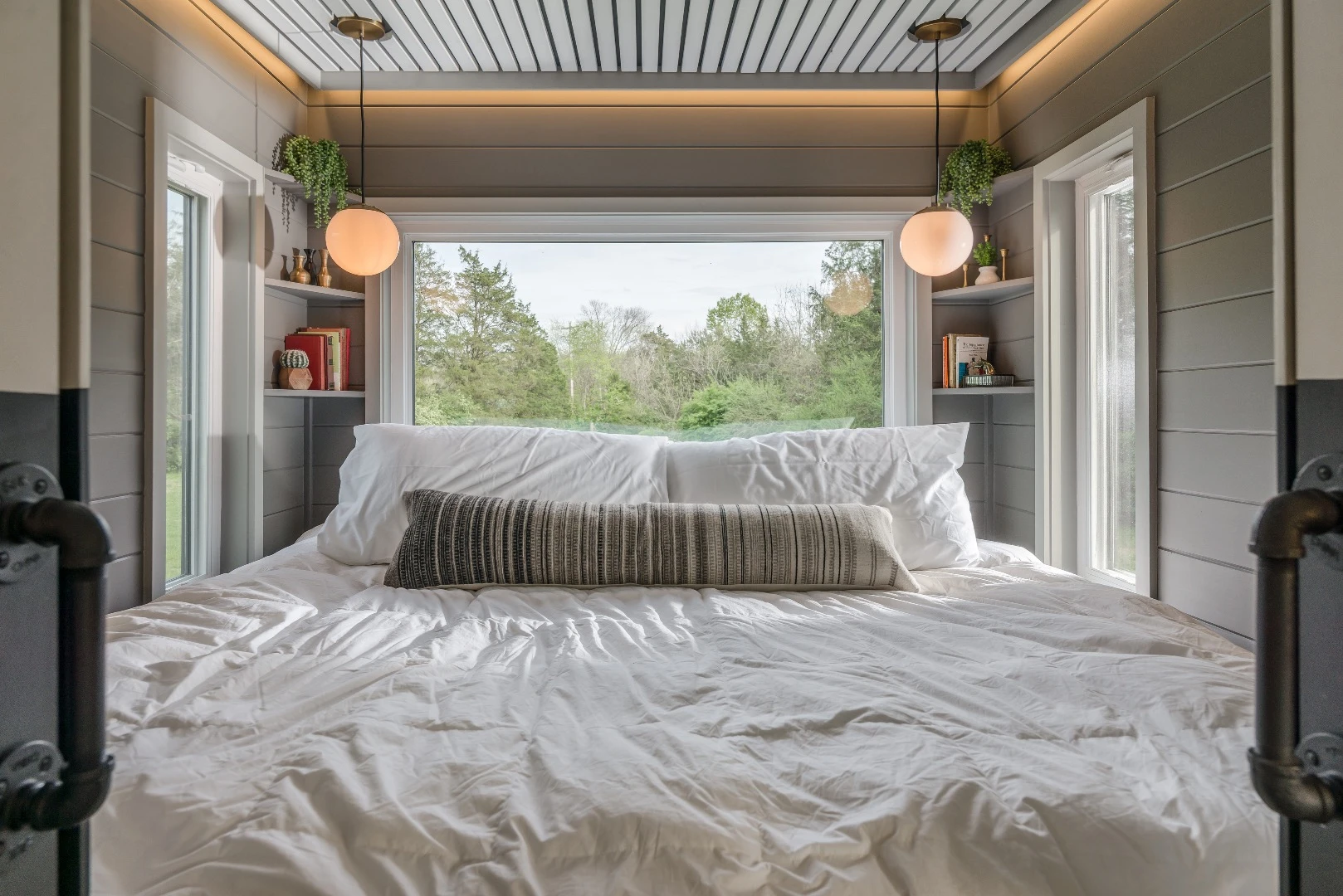 The Escher's master bedroom