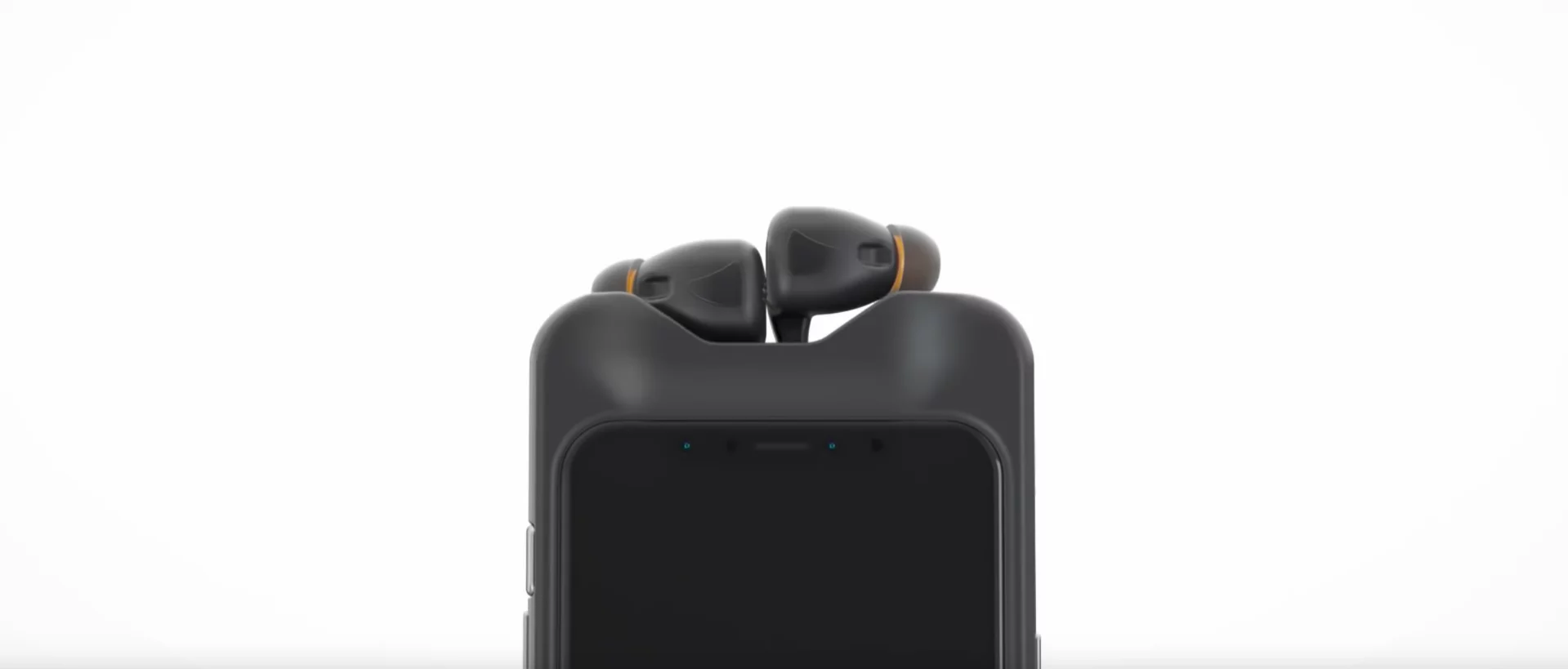 The SoundFlow earbuds tuck into the SmartCase to charge or for storage where you won't lose them