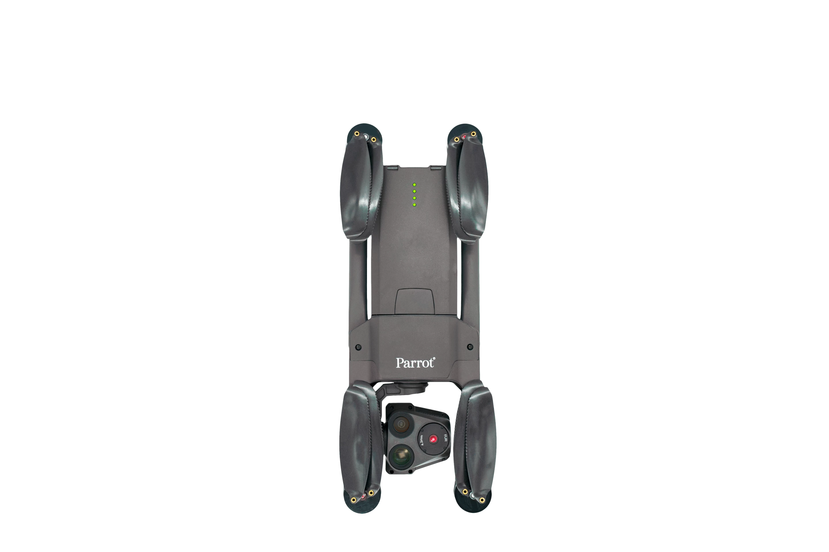 The Anafi USA folds to 252 x 104 x 82 mm dimensions