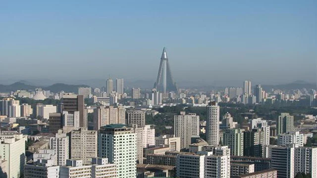 The Pyongyang skyline