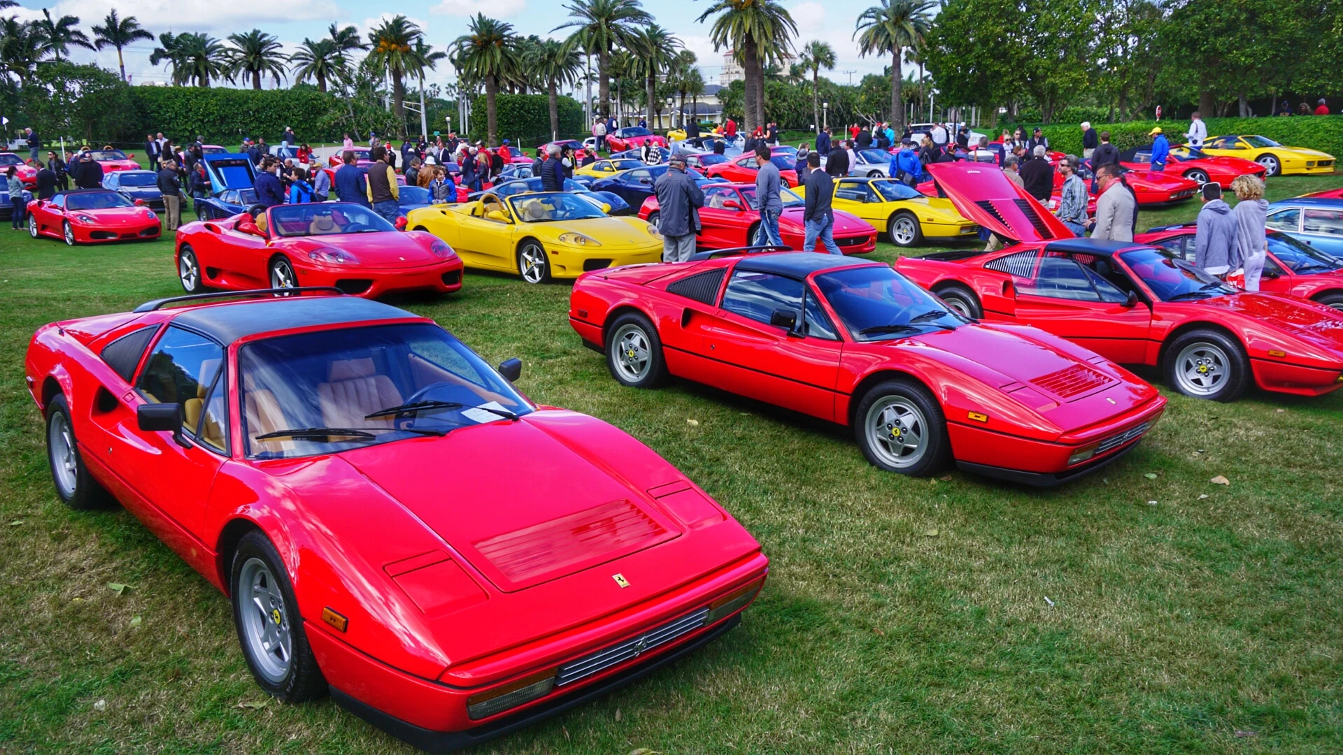 The main concorso show lawn at the 2016 Cavallino Classic