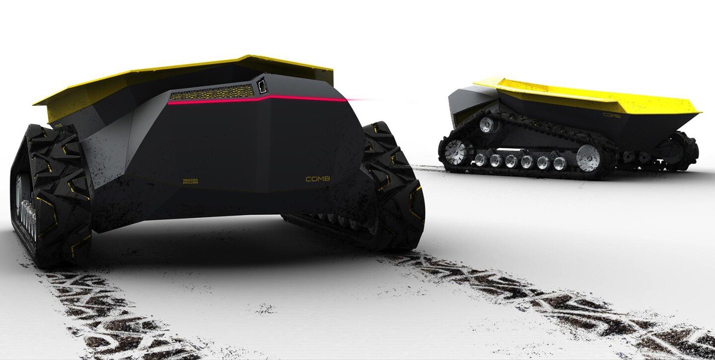 Comb is a dump truck that uses GPS for navigation