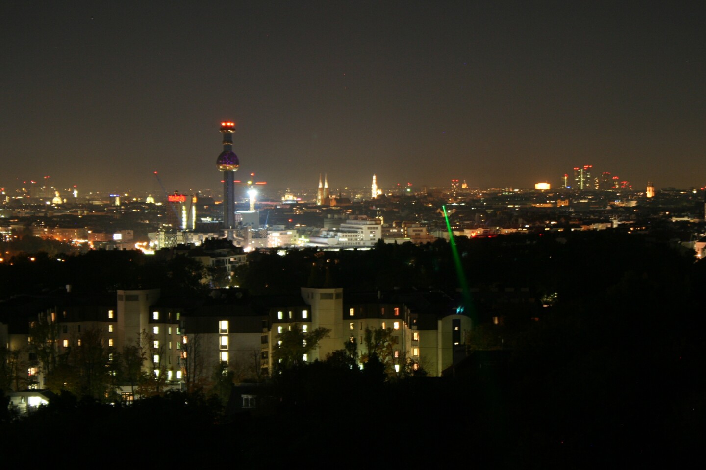 The experiment over Vienna uses twisted light to transmit images of famous Austrians (Image: New Journal of Physics/IOP Publishing)