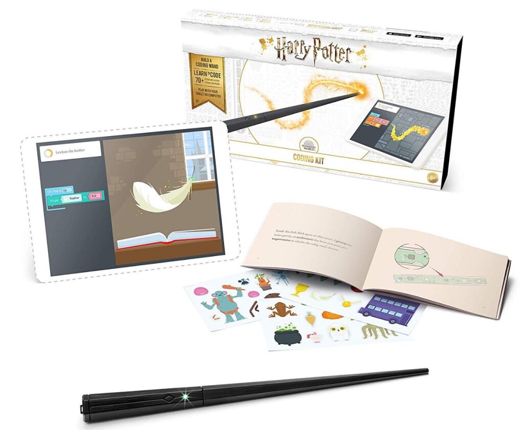 The Harry Potter Kano Coding Kit is a programmable wand that works with an app