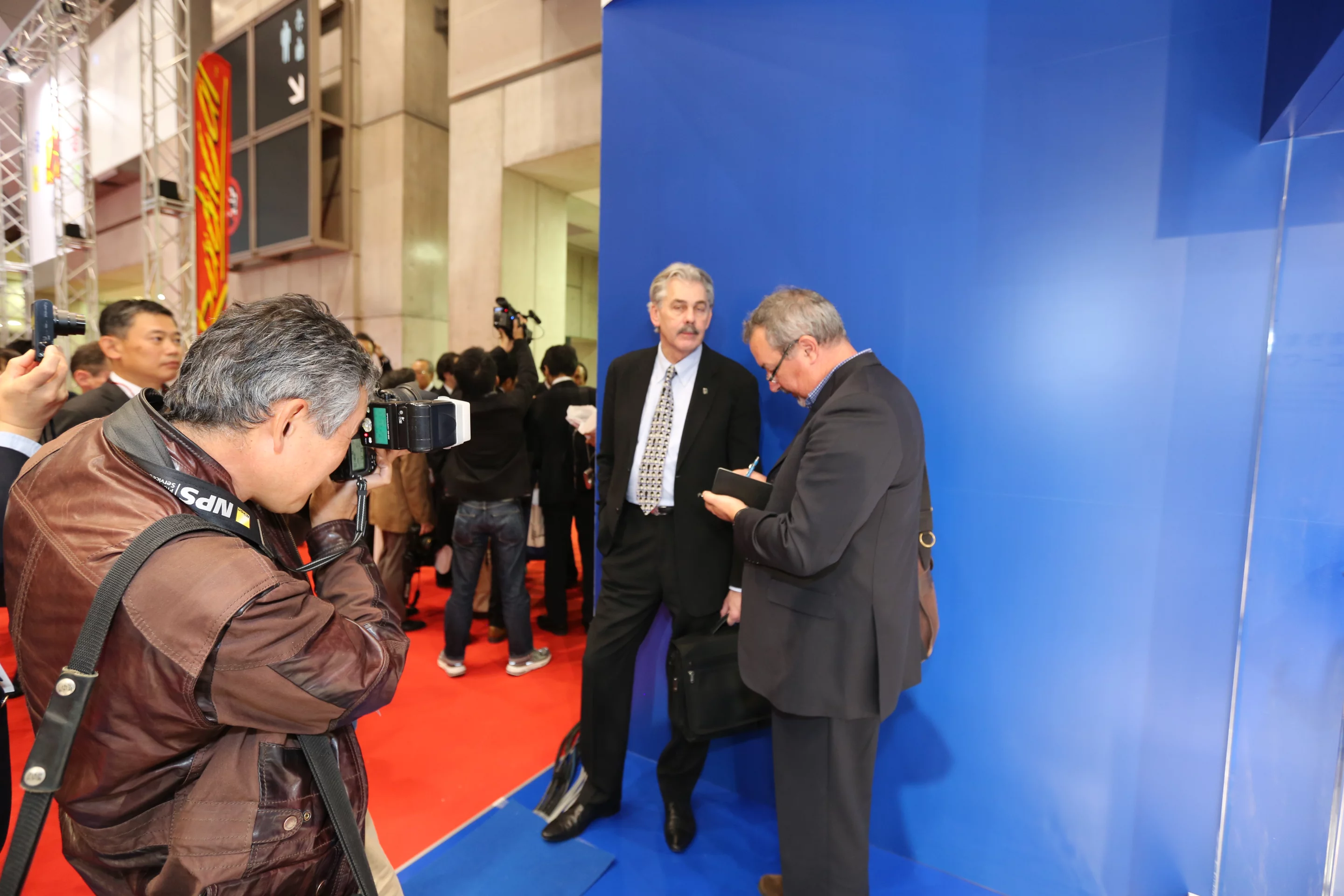 Gordon Murray on the Yamaha stand