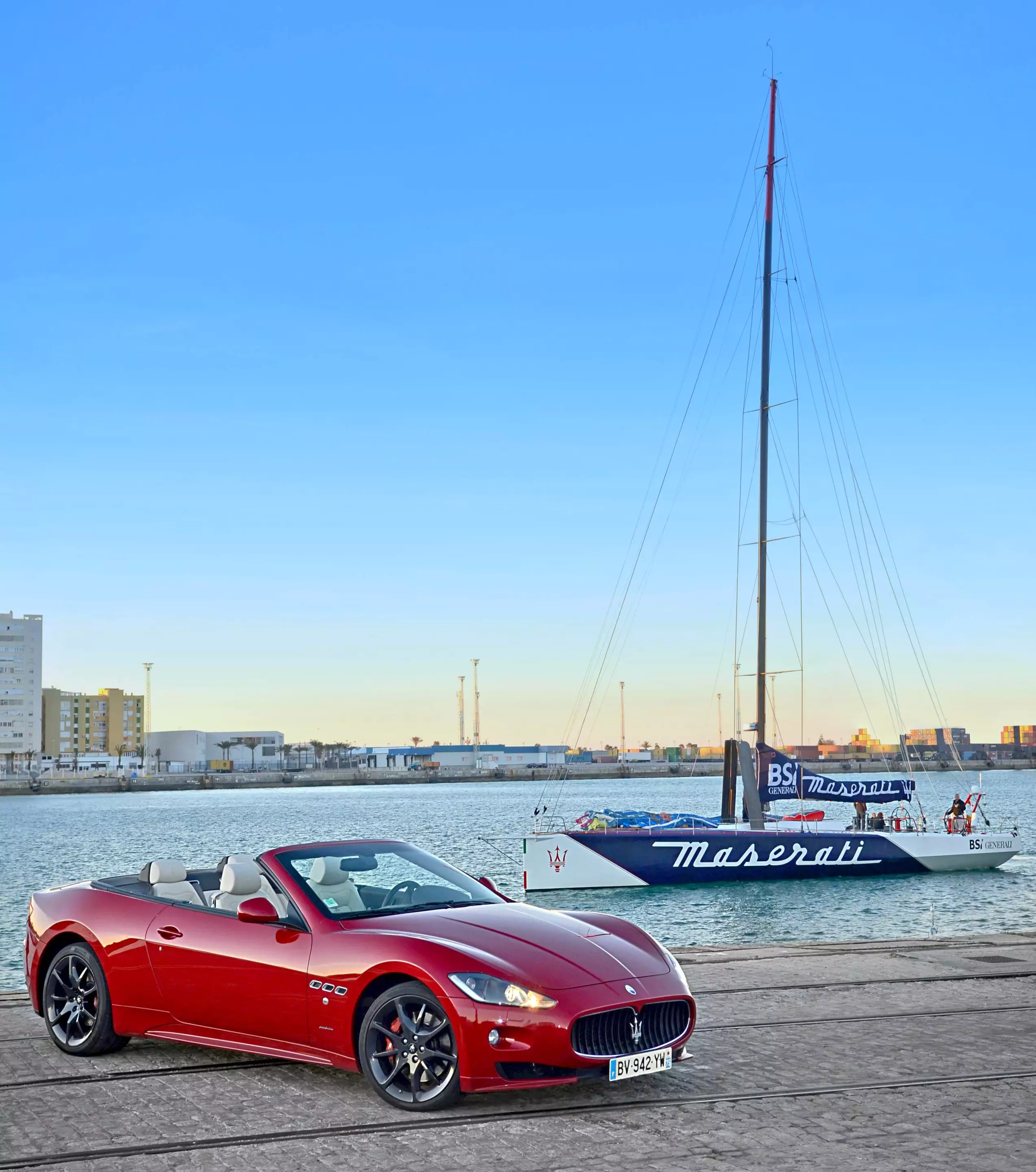 Italian supercar maker Maserati has lent its name and support to a yacht that is attempting to set a new trans-Atlantic record