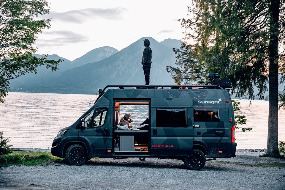 Unlike the typical camper van, the Cliff 4x4 has dual sliding doors for easier entry/exit