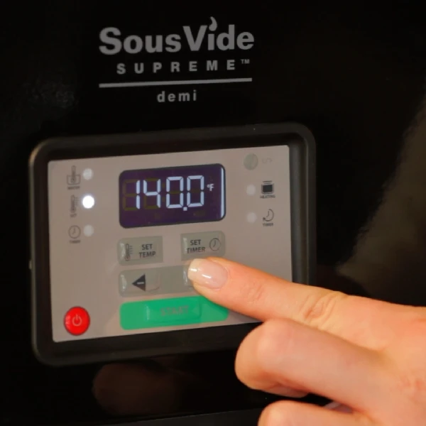 Operation of the "water oven" is as simple as a slow cooker